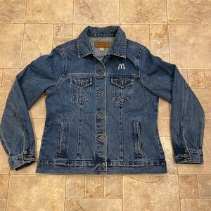 Vintage 90’s McDonald’s Embroidered Denim Jacket Port Authority Womens Sz M